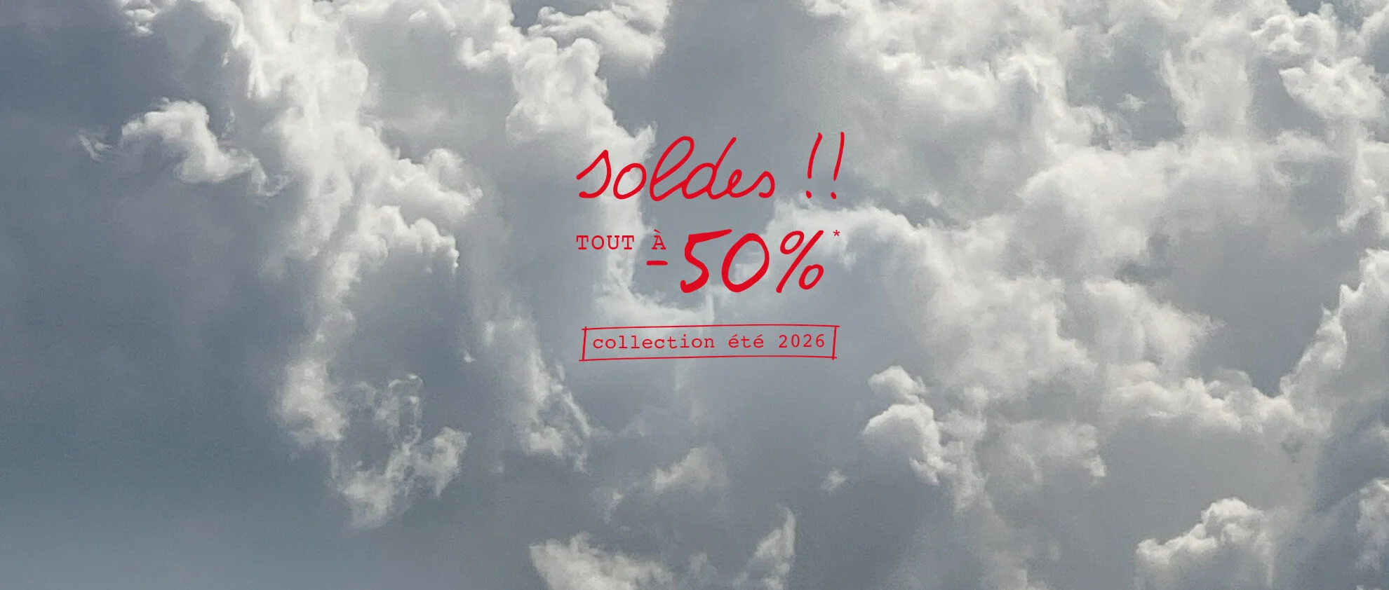 soldes !! TOUT &Agrave; -50% collection &eacute;t&eacute; 2026