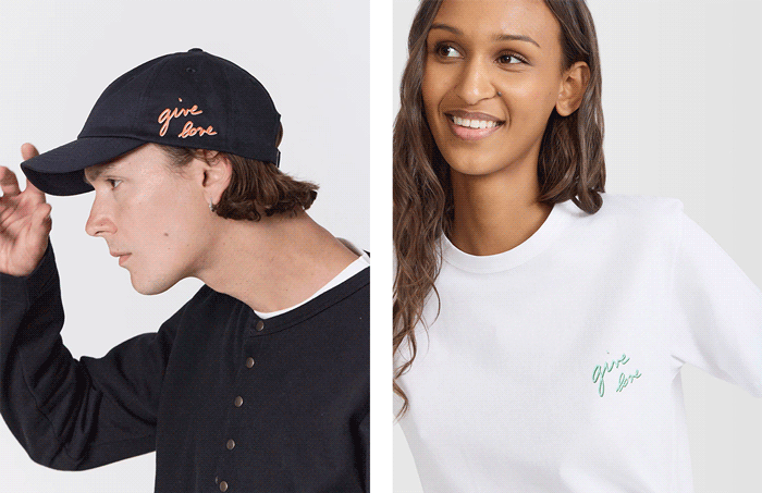 give love, la ligne solidaire d'agn&egrave;s b.