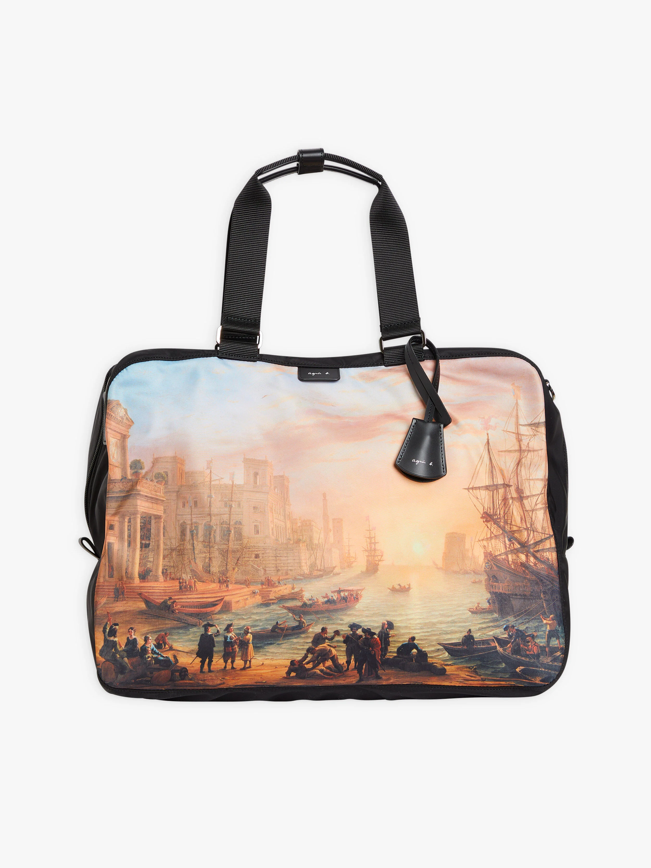 Boston bag agnès b. inspired by the Louvre