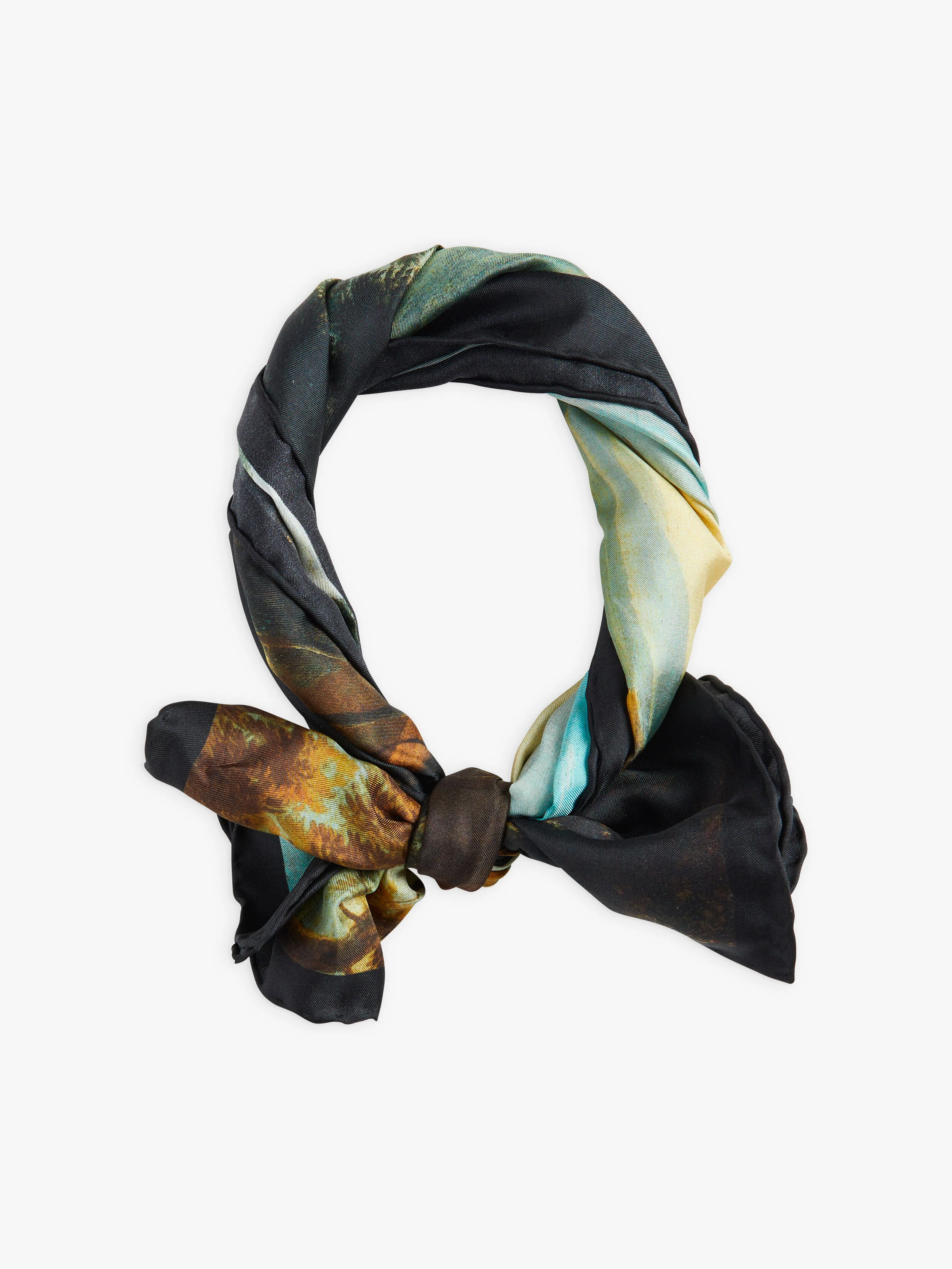 silk scarf agnès b. inspired by the Louvre