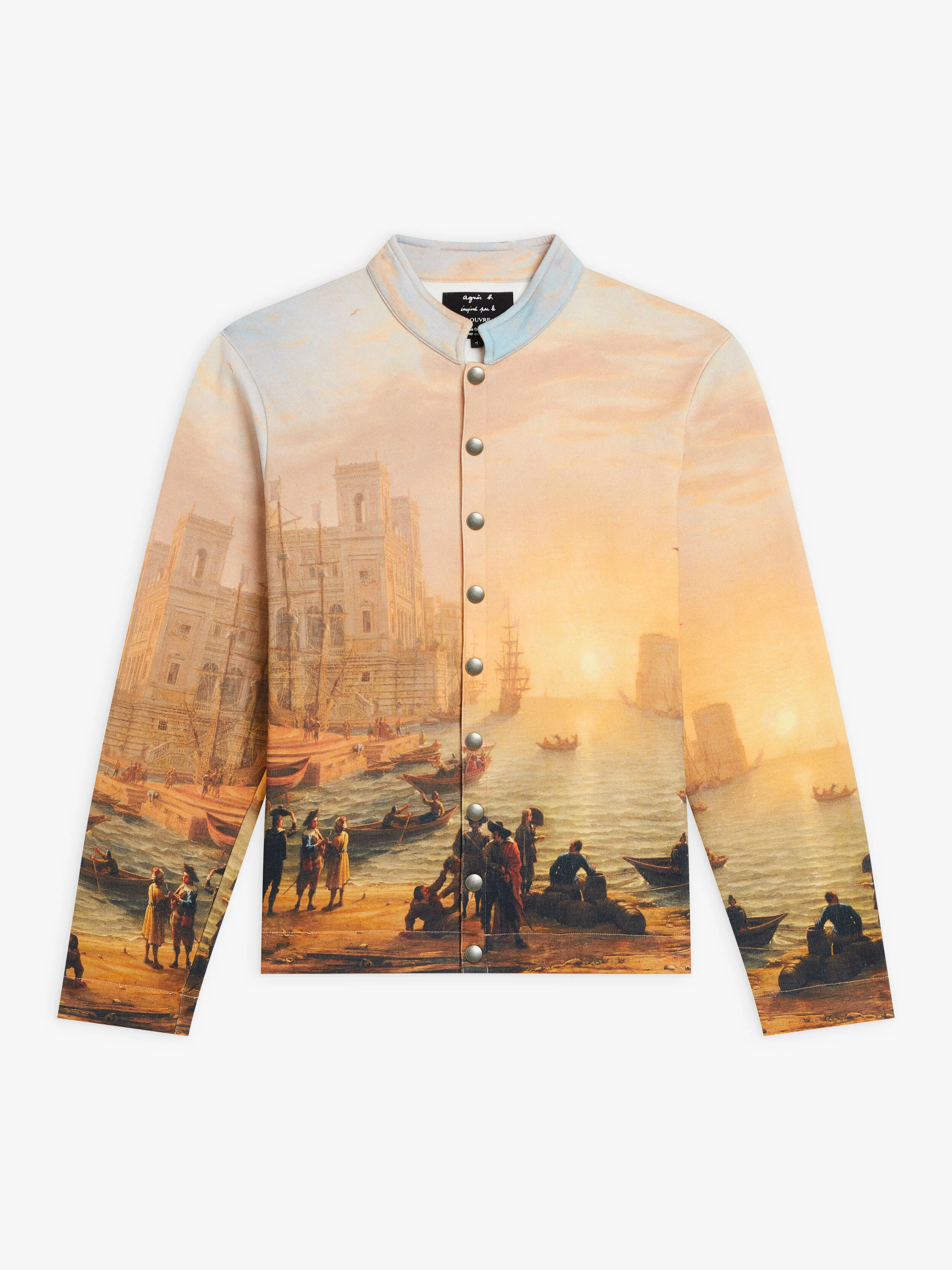 cotton cardigan agnès b. inspired by the Louvre