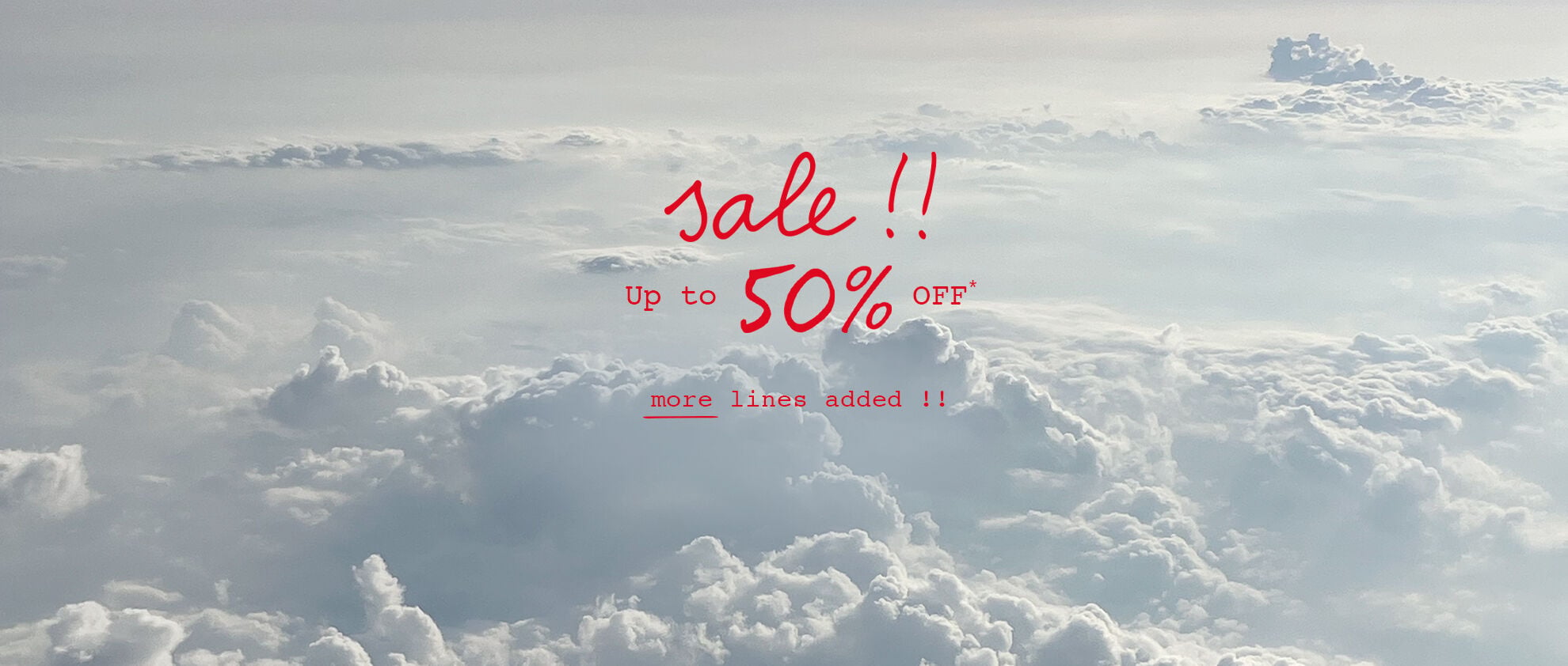 sale !! Up to -50% OFF* more lines added !!