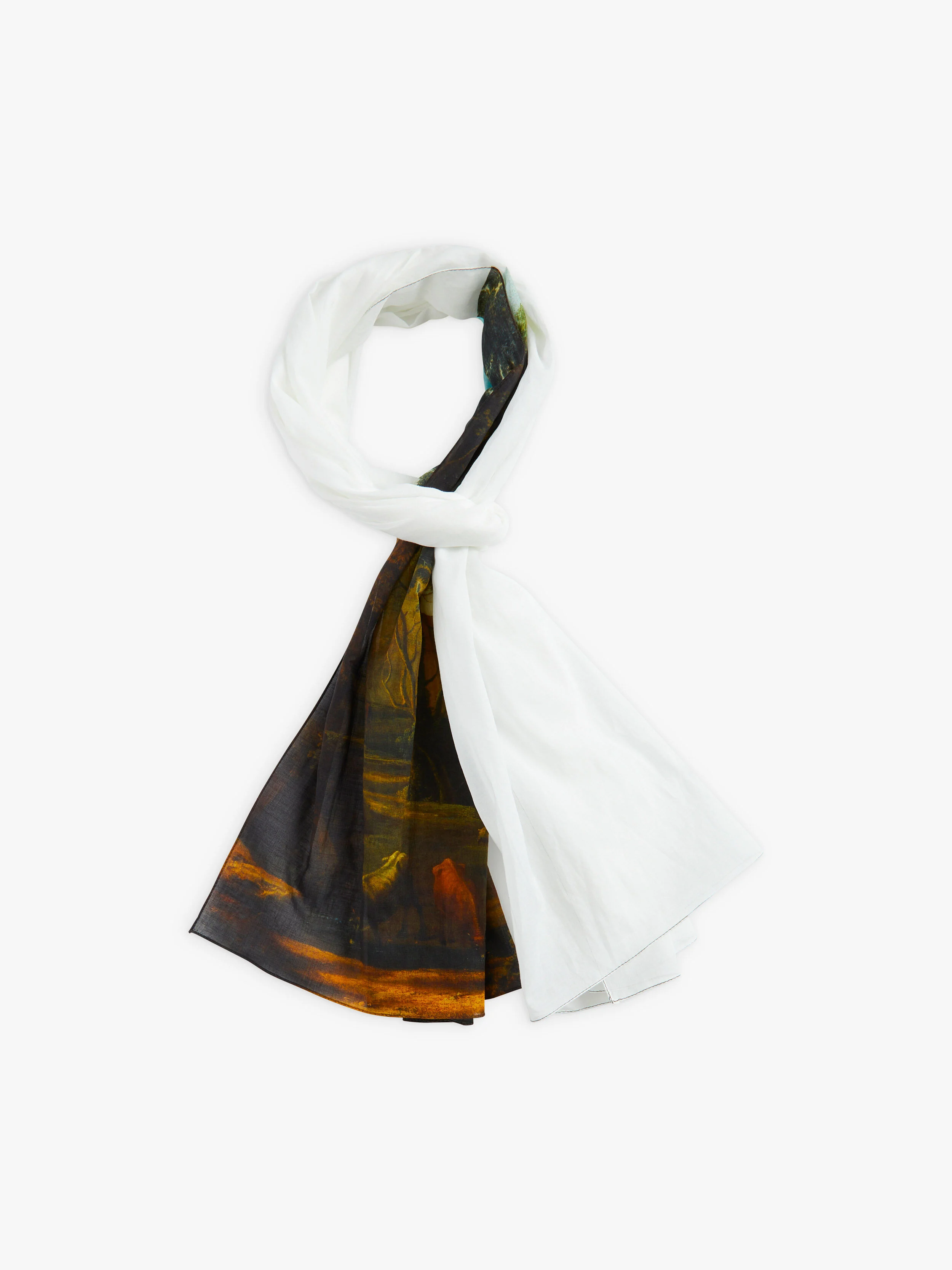 cotton chech agnès b. inspired by the Louvre