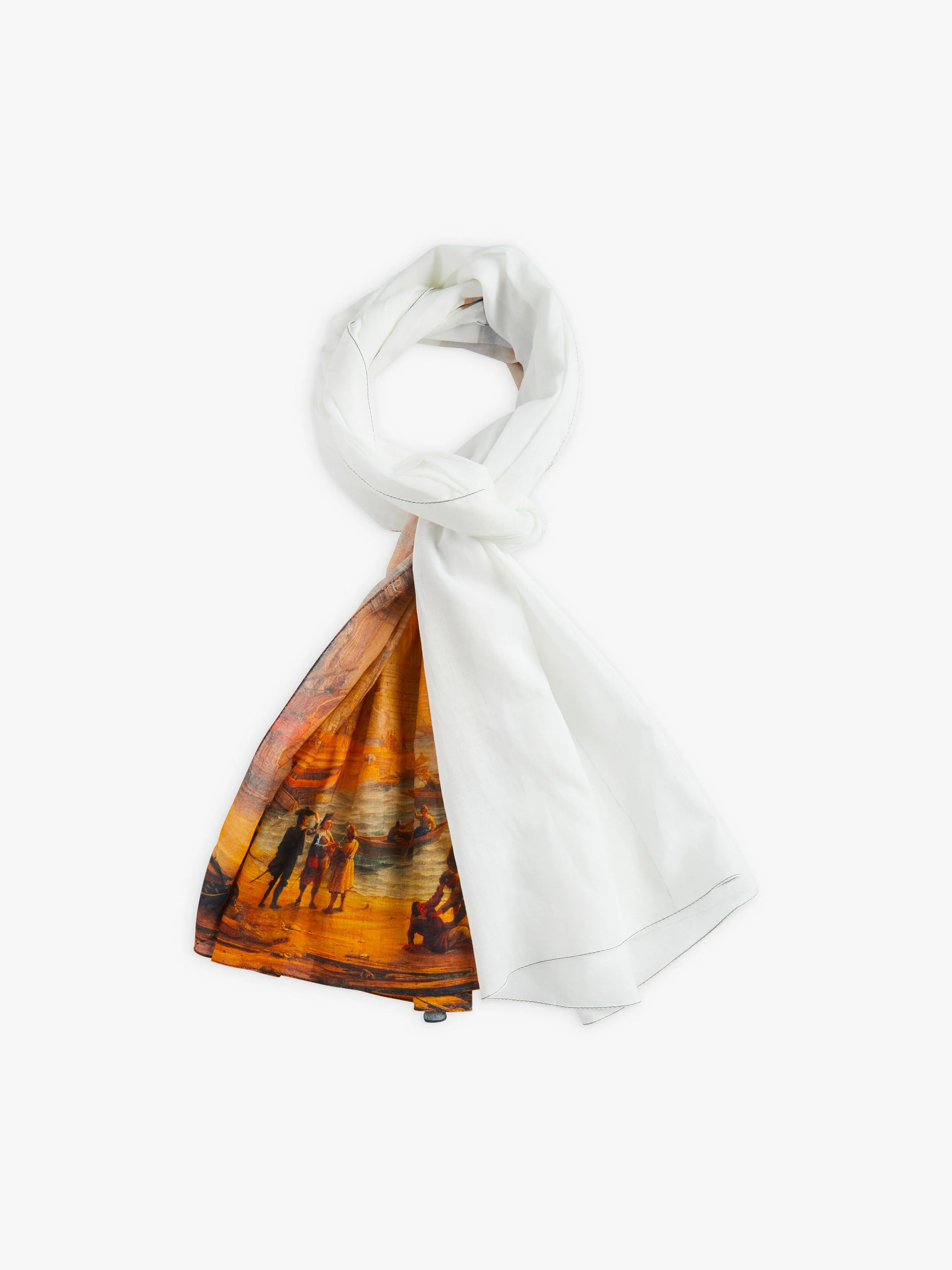 cotton chech agnès b. inspired by the Louvre