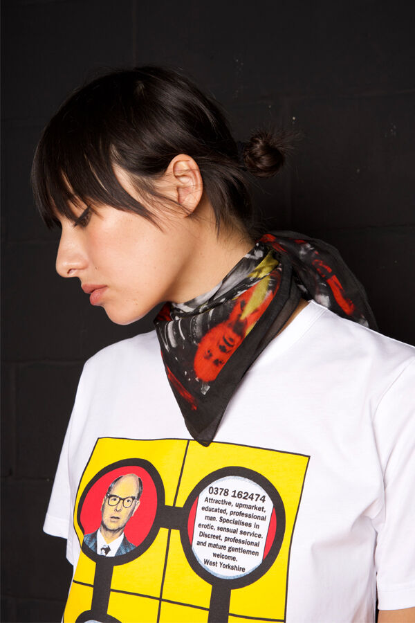 bandana by artists Gilbert & George © agnès b. 2025
