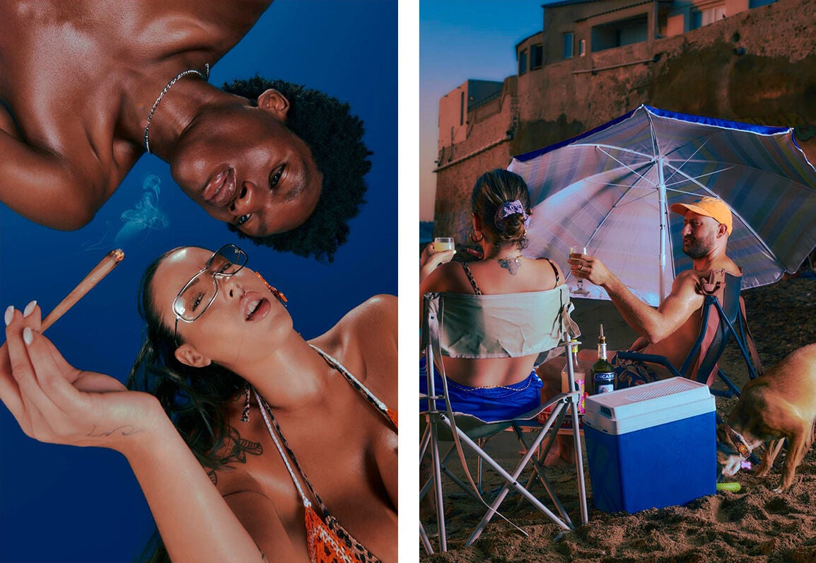 L'amour &agrave; la plage | exposition en boutique agn&egrave;s b.