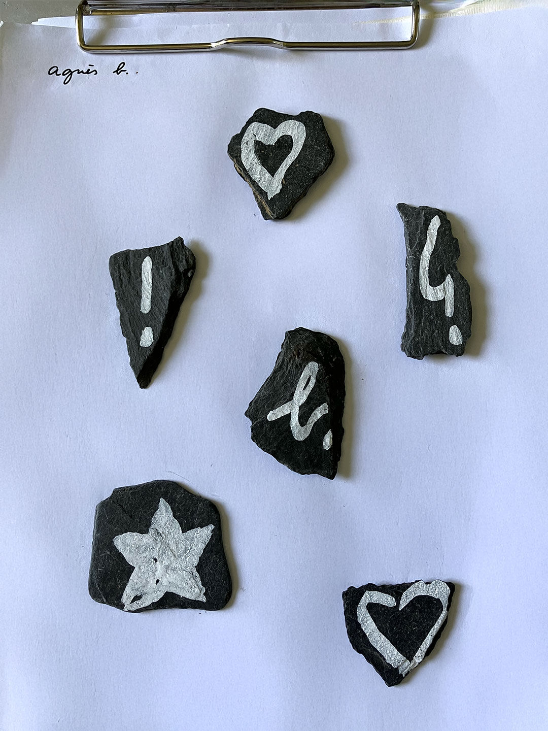 small tokens, timeless symbols…  hand-painted by Agnès.