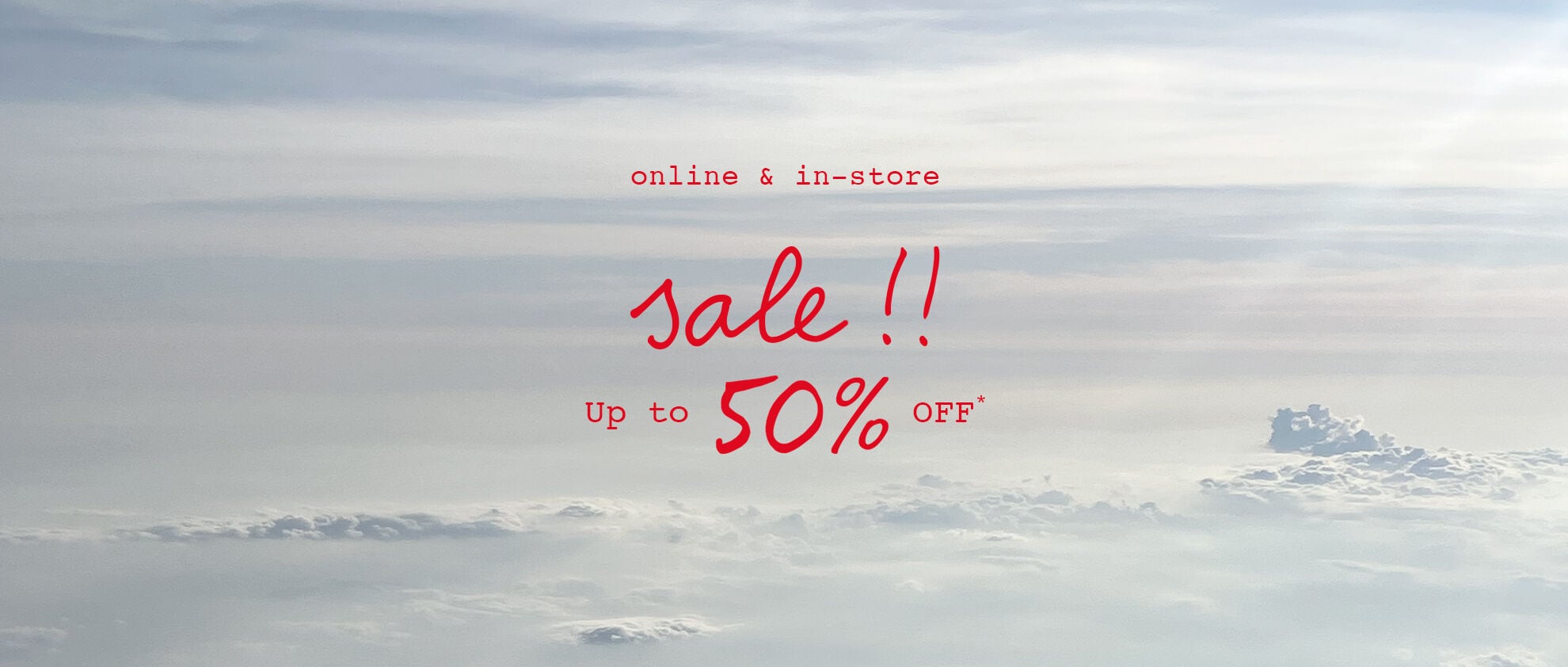 sale !! up to -50% off