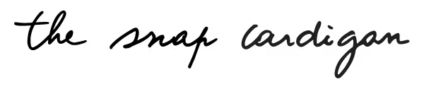 the snap cardigan